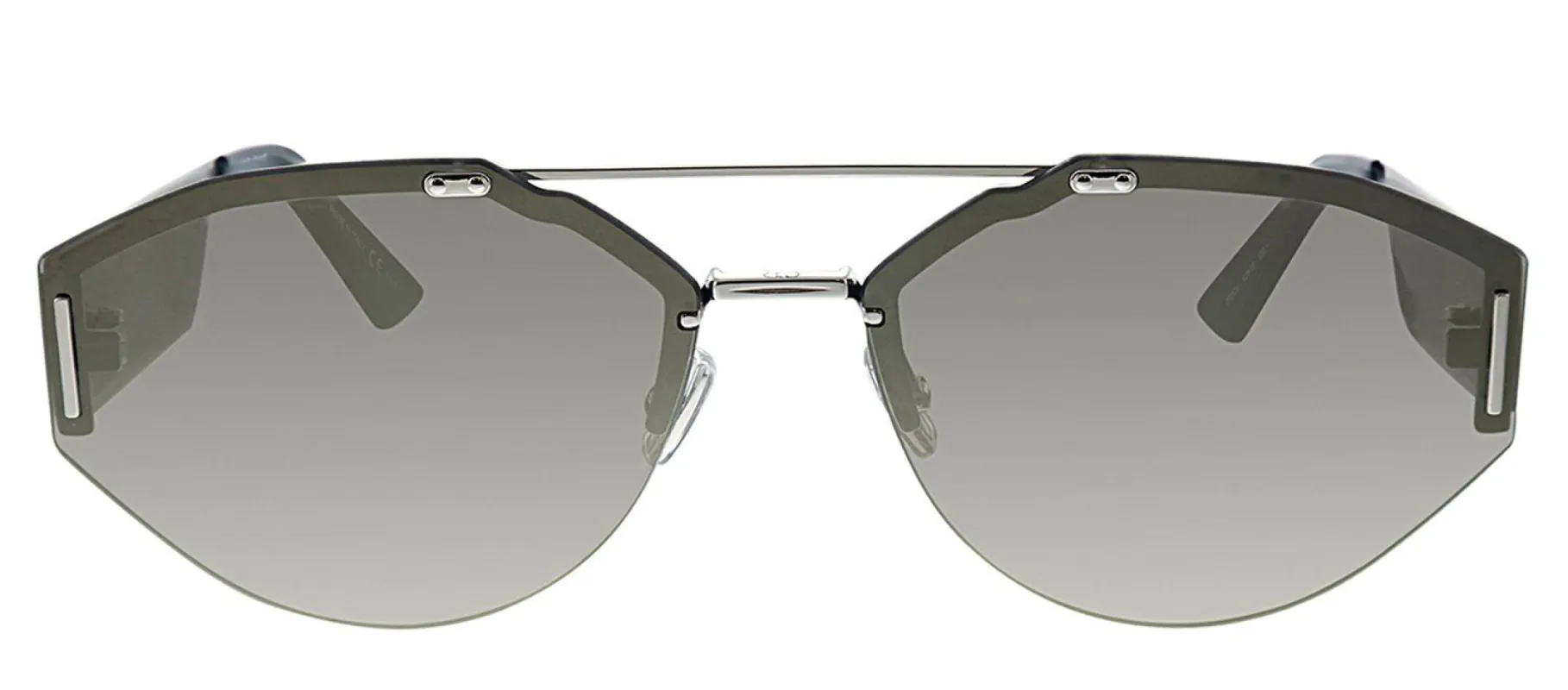 Dior CD 0233S 010 QV Pilot Metal Silver Sunglasses with Silver Mirror Lens sold by Gaffos