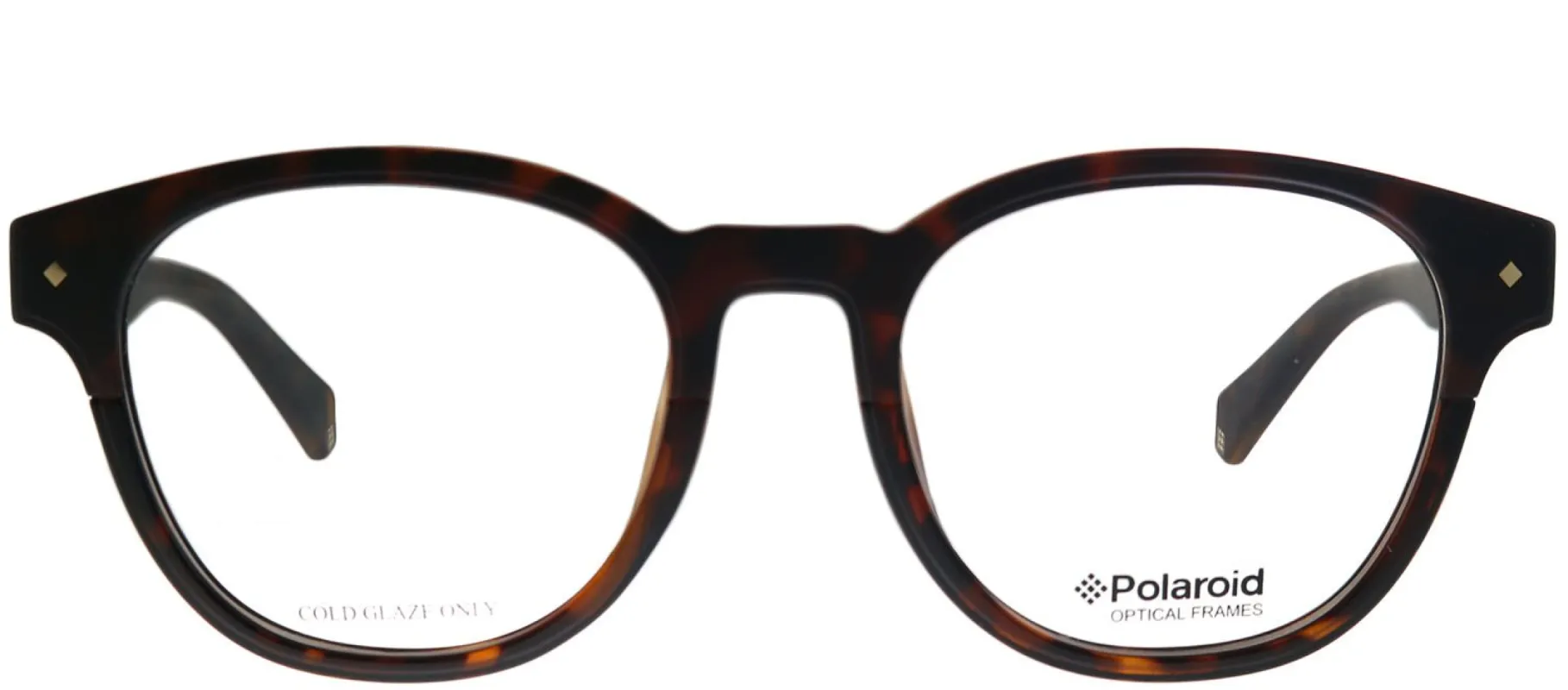Polaroid PLD D345 086 Round Plastic Tortoise/ Havana Eyeglasses with Demo Lens sold by Gaffos