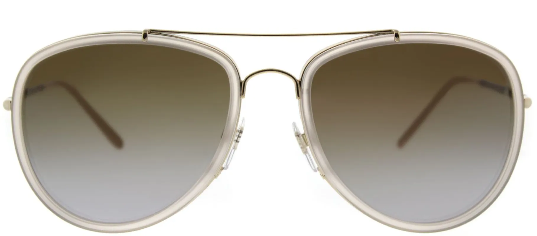 Burberry BE 3090Q 1246T5 Aviator Metal Pink Sunglasses with Brown Gradient Polarized Lens sold by Gaffos