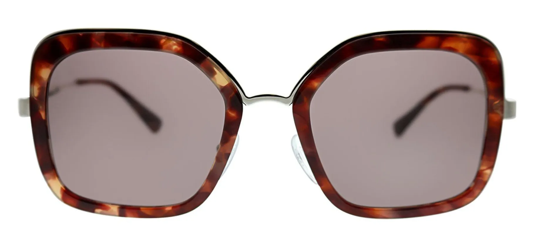 Prada PR 57US UE06X1 Square Plastic Havana Sunglasses with Brown Gradient Lens sold by Gaffos