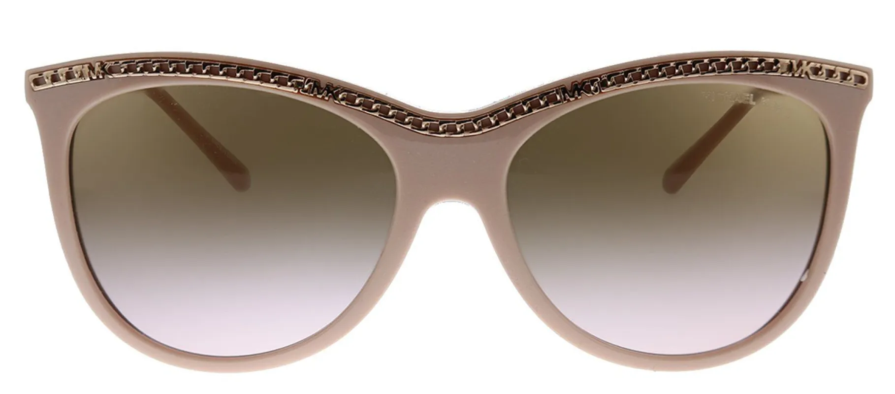 Michael Kors Copenhagen MK 2141 335011 Round Plastic Pink Solid Sunglasses with Pink Gradient Lens sold by Gaffos