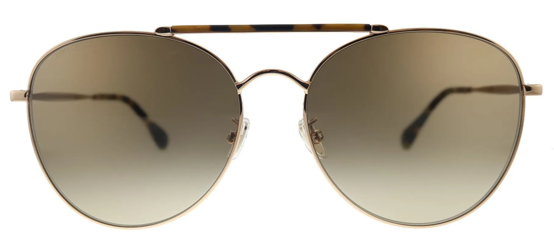 Jimmy Choo JC Abbie/G/S 06J Aviator Metal Gold Havana Sunglasses with Brown Gradient Lens sold by Gaffos