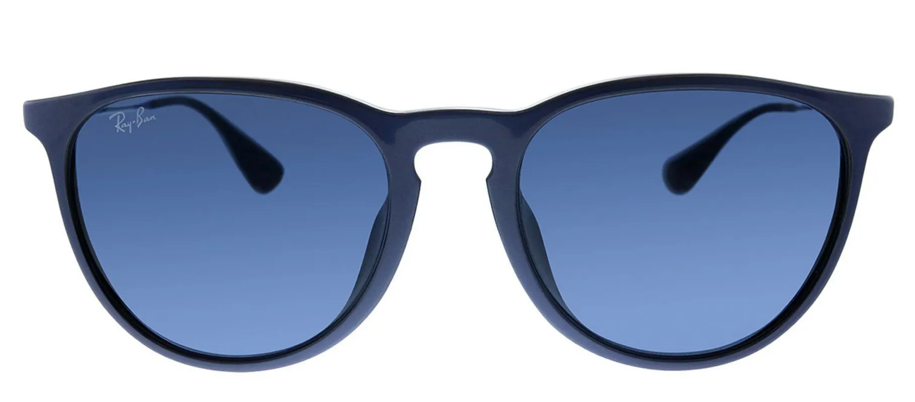 Ray-Ban RB 4171F 647180 Erika Pilot Plastic Black Sunglasses with Blue Lens sold by Gaffos