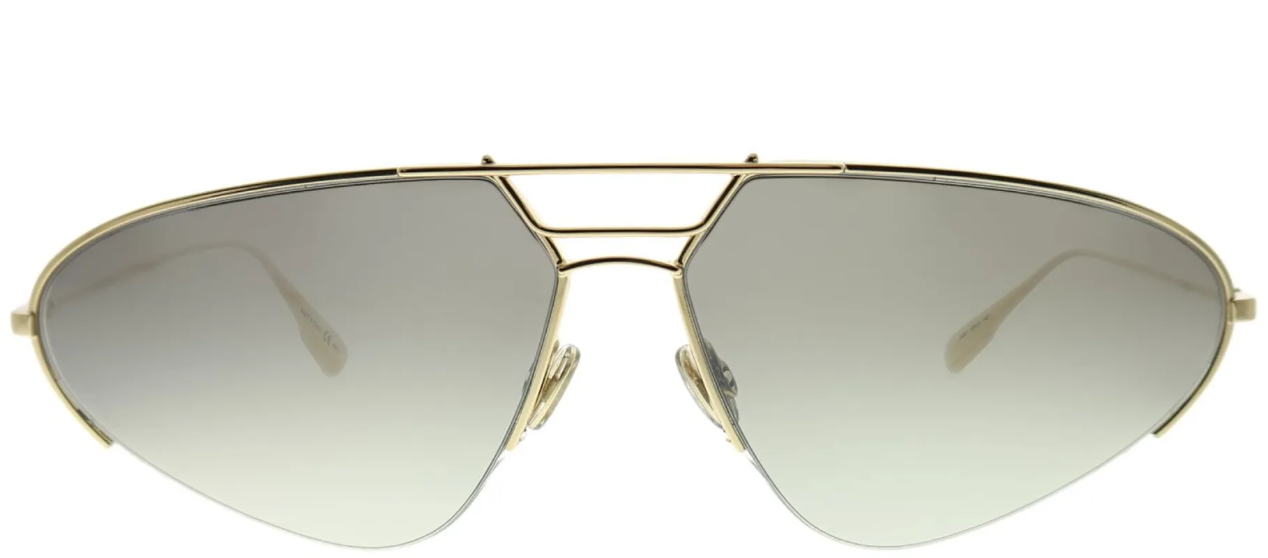 Dior CD Stellaire5 J5G 0T Oval Metal Gold Sunglasses with Silver Mirror Gradient Lens sold by Gaffos