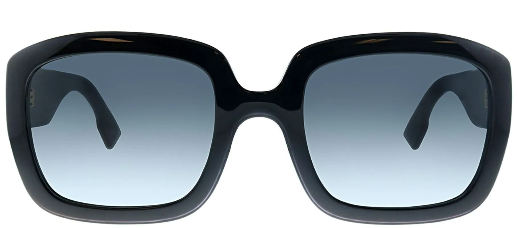 Dior Ddior 807 9O Square Plastic Black Sunglasses with Grey Gradient Lens sold by Gaffos
