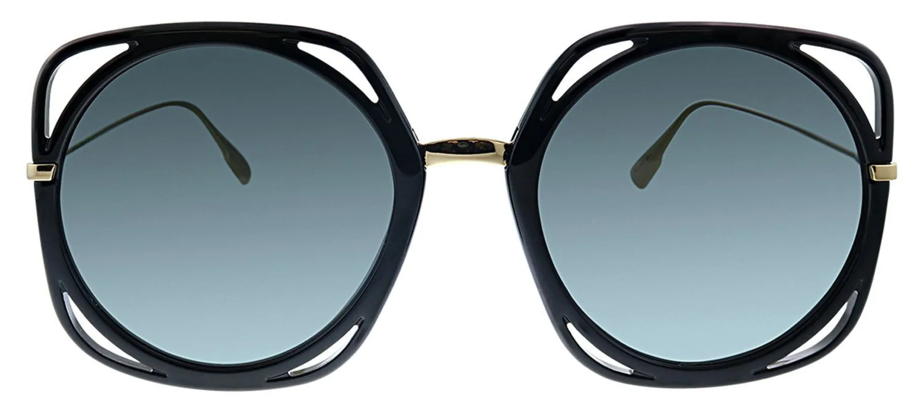 Dior CD Direction 2M2 1I Oval Plastic Black Sunglasses with Grey Lens sold by Gaffos