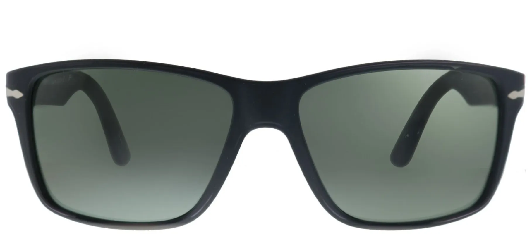 Persol PO 3195S 104258 Rectangle Plastic Black Sunglasses with Green Polarized Lens sold by Gaffos