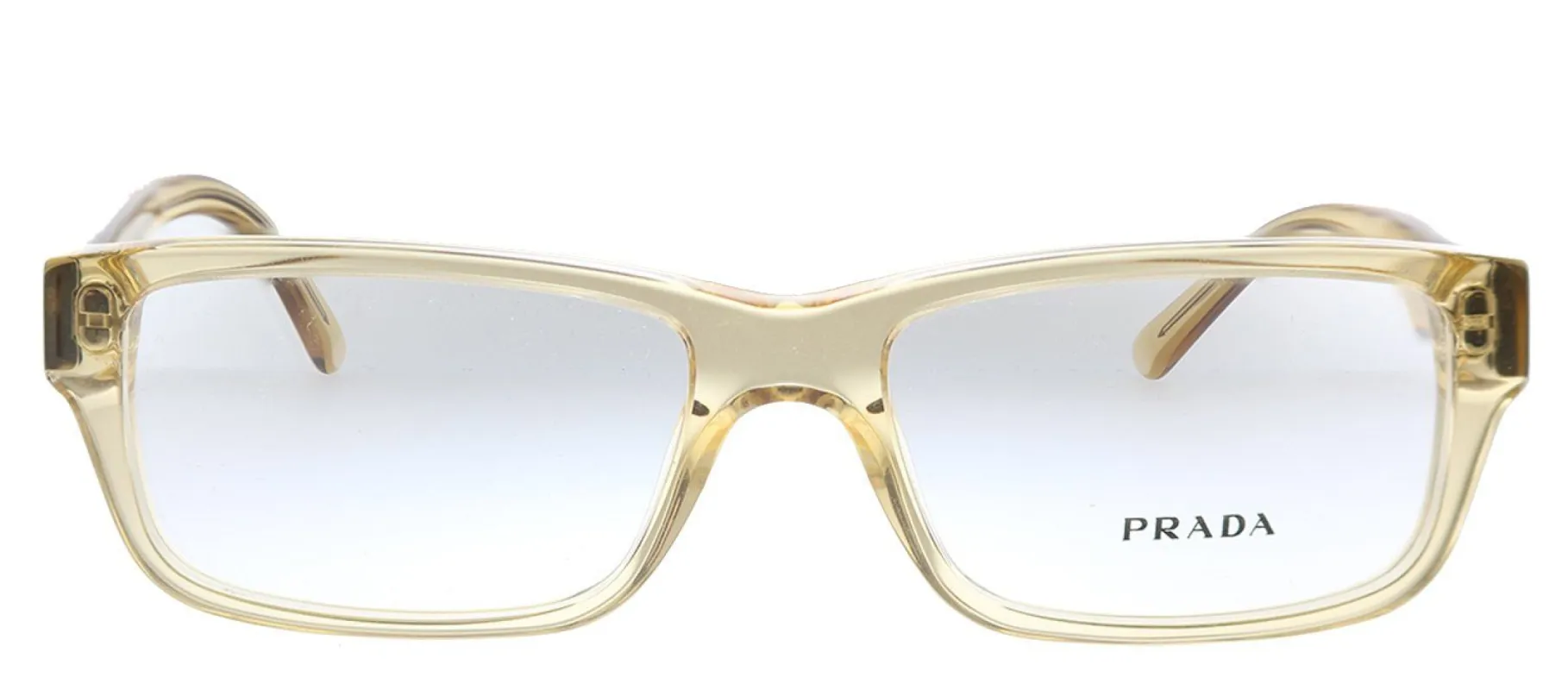 Prada PR 16MV O1N1O1 Rectangle Plastic Amber Crystal Eyeglasses with Demo Lens sold by Gaffos