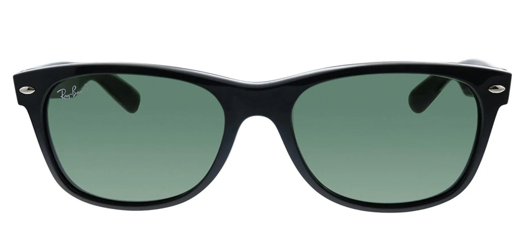 Ray-Ban RB 2132 6446 Square Plastic Black Sunglasses with G-15 Green Crystal Polar Lens sold by Gaffos