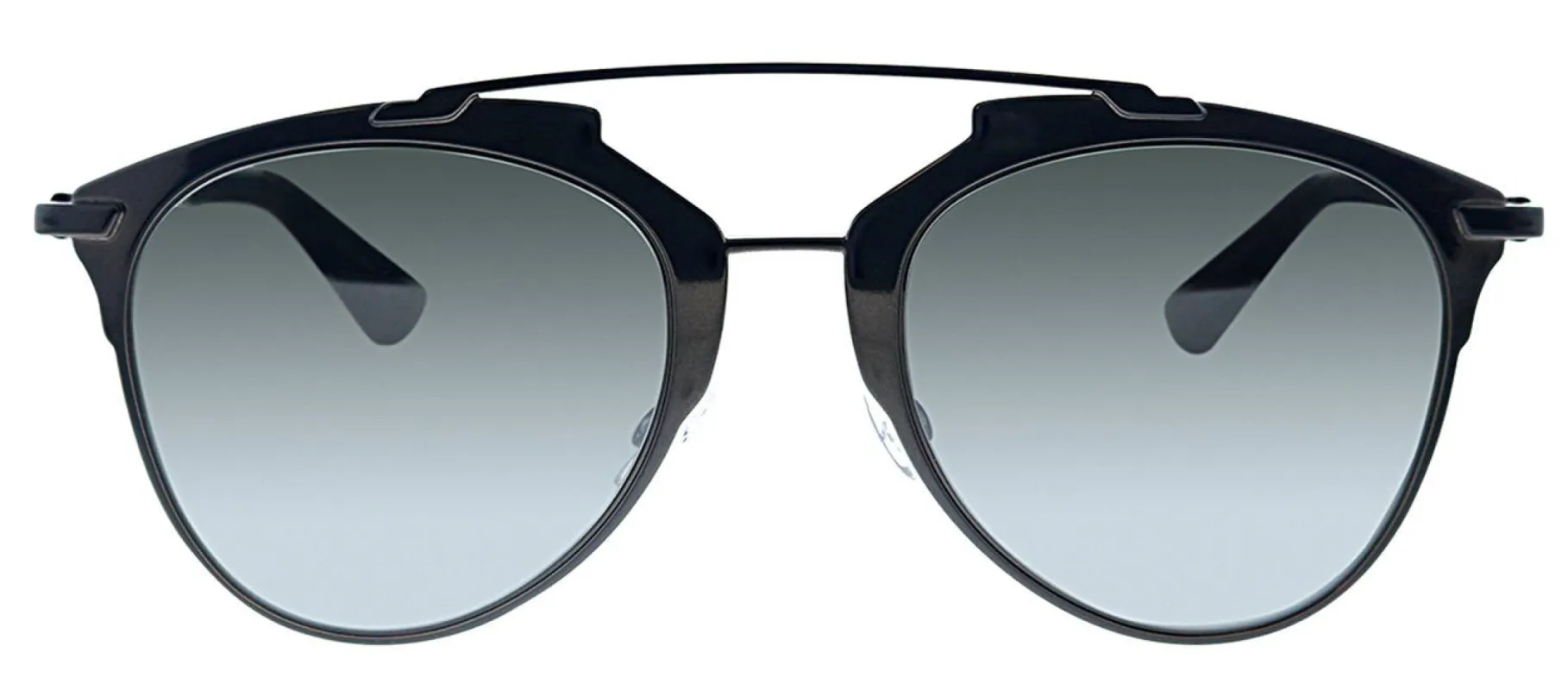 Dior CD Reflected M2P Aviator Metal Black Sunglasses with Black Mirror Lens sold by Gaffos