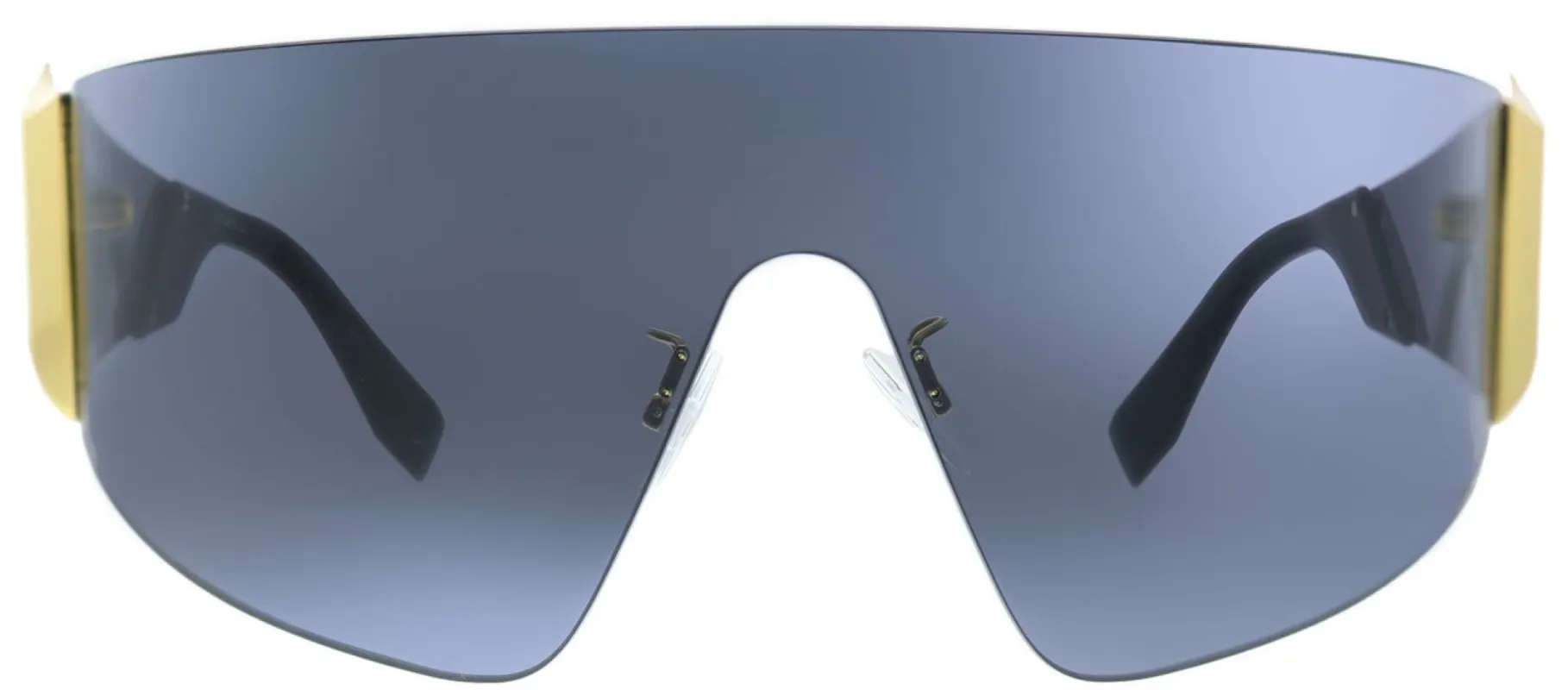 Fendi FF 0382 807 Shield Plastic Black Sunglasses with Grey Lens sold by Gaffos