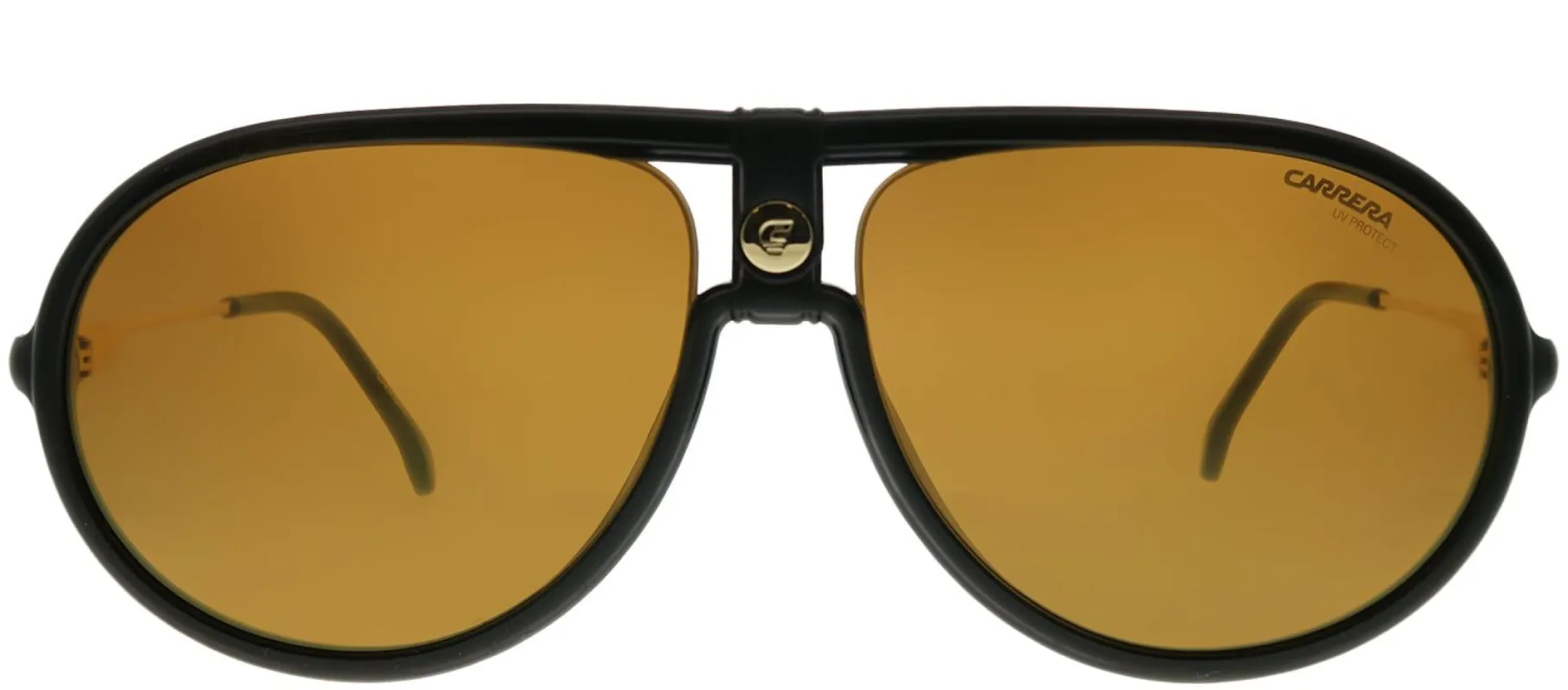 Carrera CA Carrera1020 807 K1 Aviator Plastic Black Sunglasses with Gold Lens sold by Gaffos
