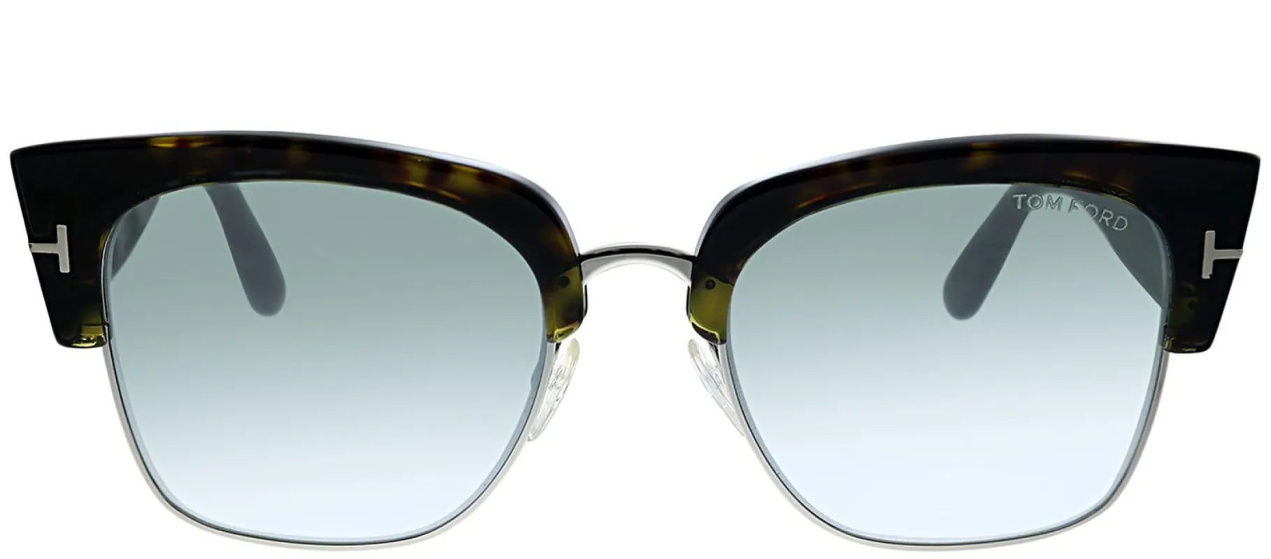 Tom Ford TF 554 52X Square Plastic Tortoise/ Havana Sunglasses with Light Blue Gradient Lens sold by Gaffos