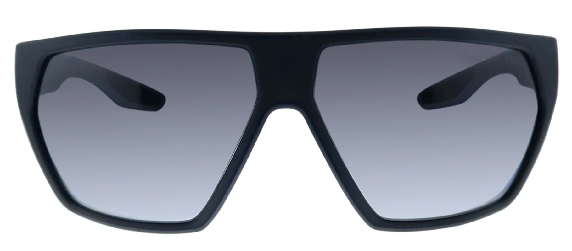 Prada Linea Rossa PS 08US 4535W1 Fashion Plastic Black Sunglasses with Grey Polarized Lens sold by Gaffos