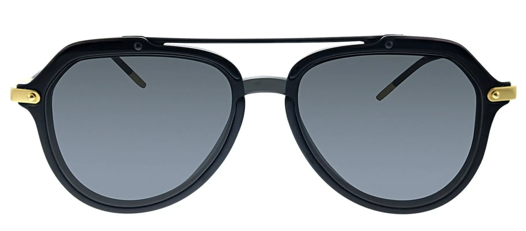 Dolce & Gabbana DG 4330F 501/87 Pilot Plastic Black Sunglasses with Grey Lens sold by Gaffos