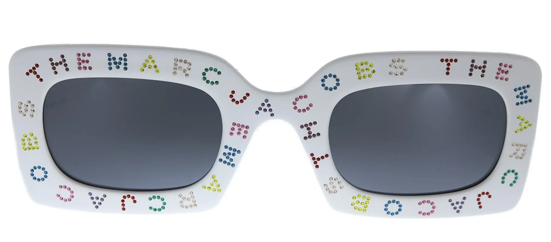 Marc Jacobs MARC 488/S VK6 IR Rectangle Plastic White Sunglasses with Grey Lens sold by Gaffos