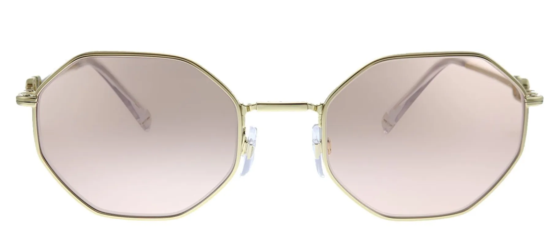 Valentino VA 2040 402984 Geometric Metal Gold Sunglasses with Pink Lens sold by Gaffos