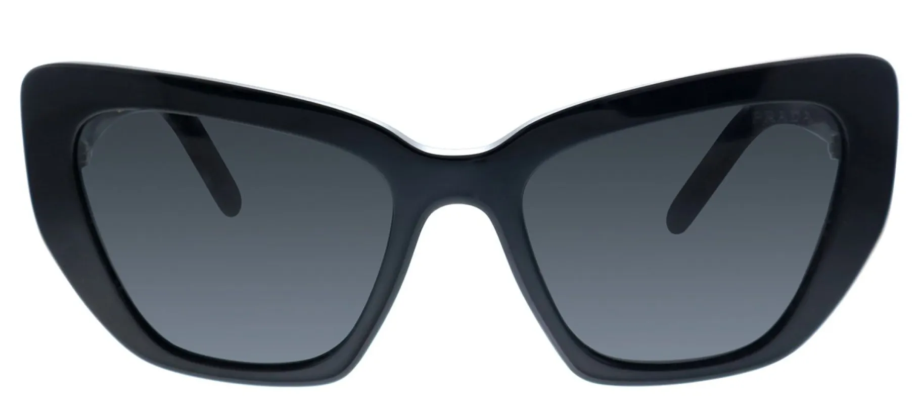Prada PR 08VS 1AB5S0 Cat-Eye Plastic Black Sunglasses with Grey Lens sold by Gaffos