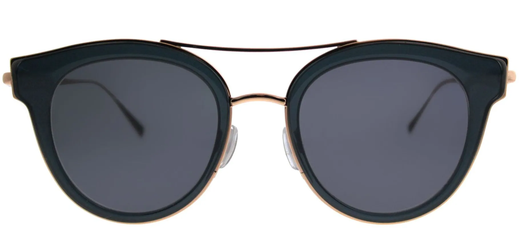 MaxMara MM IldeIV KB7 IR Round Plastic Grey Sunglasses with Grey Lens made by Gaffos