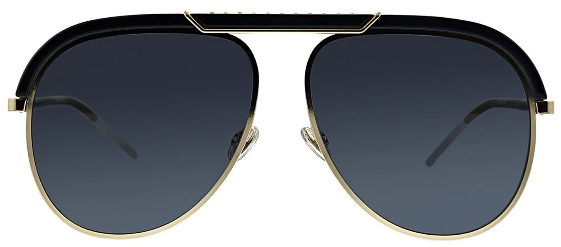 Dior CD DIORDESERTIC 2M2 Aviator Metal Black Sunglasses with Grey Lens sold by Gaffos