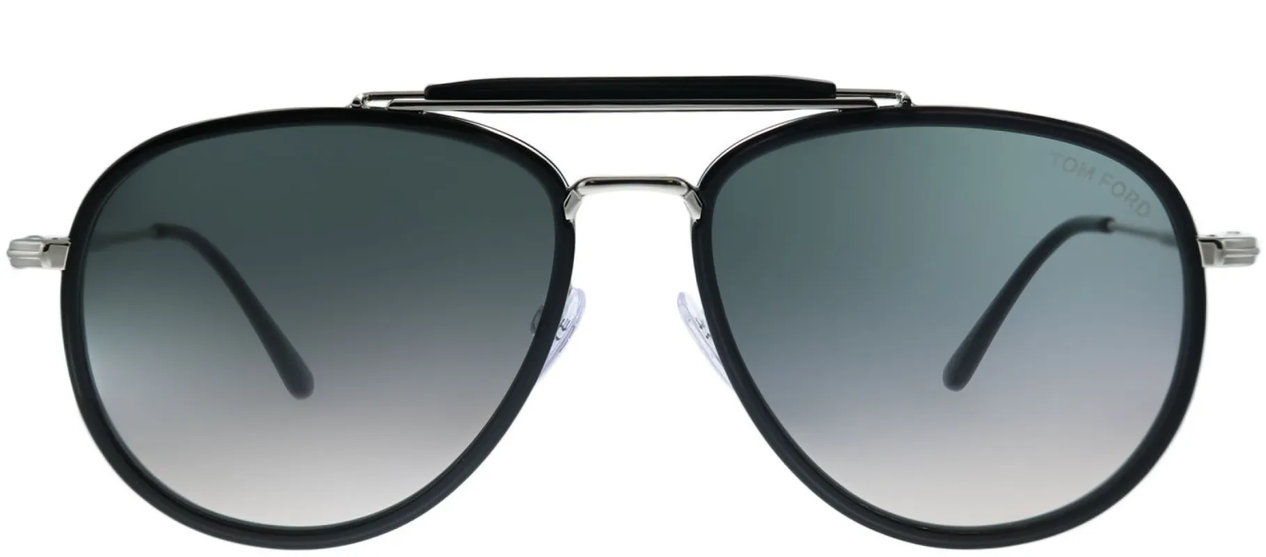 Tom Ford TF 666 01B Pilot Metal Black Sunglasses with Grey Gradient Lens sold by Gaffos