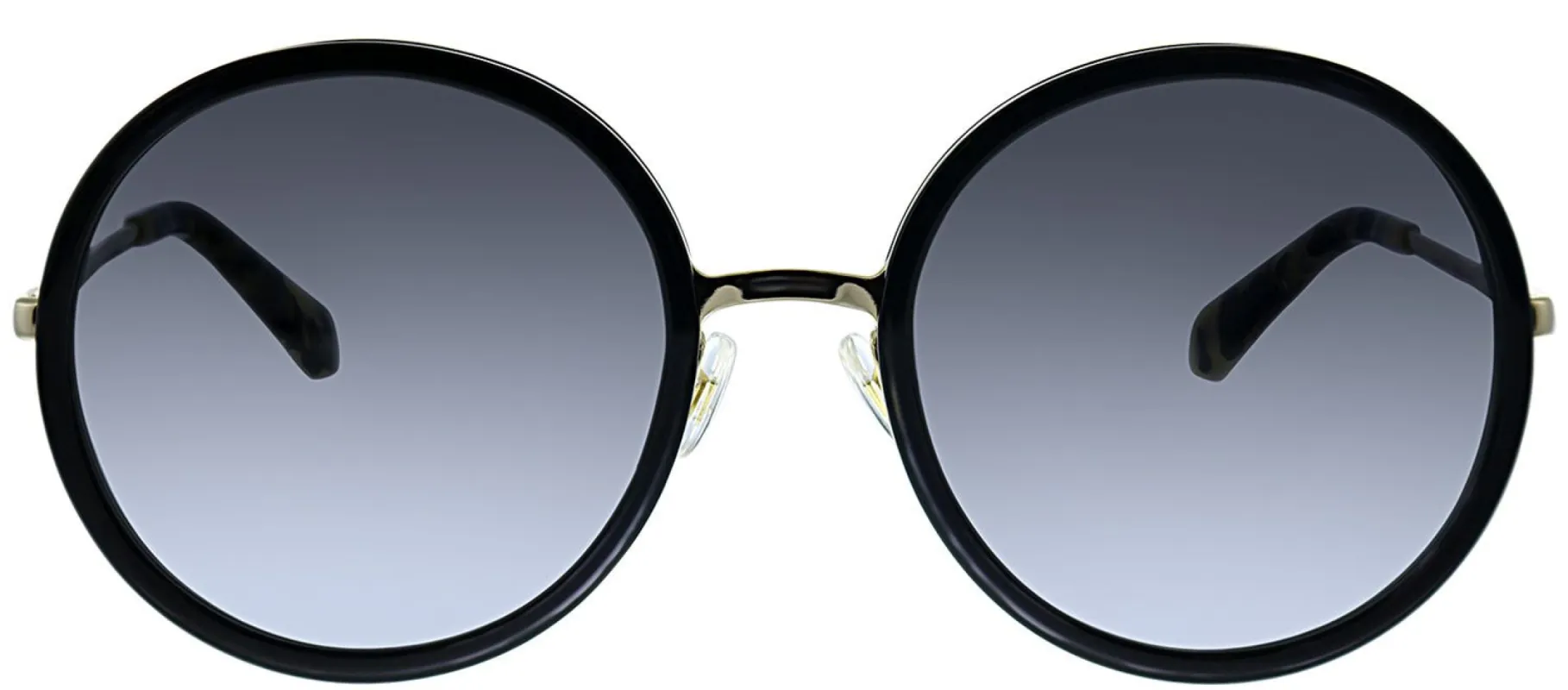 Kate Spade KS Lamonica 2M2 Round Plastic Black Sunglasses with Grey Gradient Lens made by Gaffos