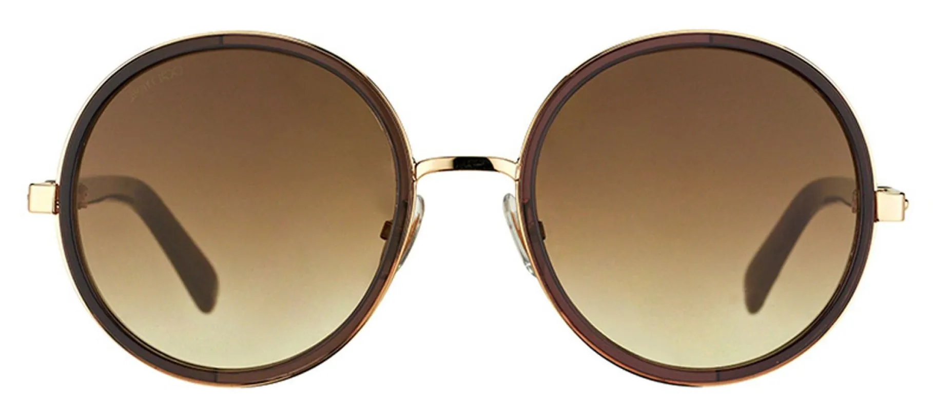 Jimmy Choo JC Andie J7G Round Metal Gold Sunglasses with Brown Gradient Lens sold by Gaffos