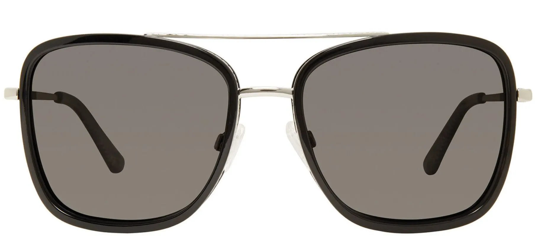 Privé Revaux The Vibe Square Plastic Black Sunglasses with Grey Polarized Lens made by Gaffos