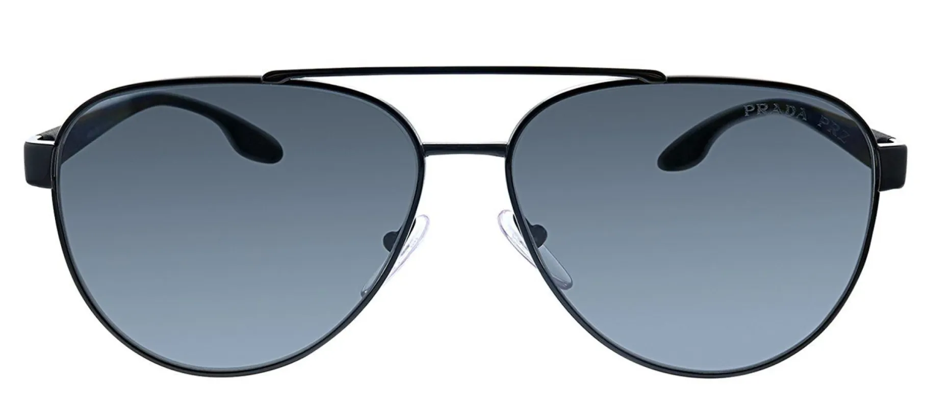 Prada Linea Rossa PS 54TS 1AB5Z1 Pilot Metal Black Sunglasses with Grey Polarized Lens sold by Gaffos