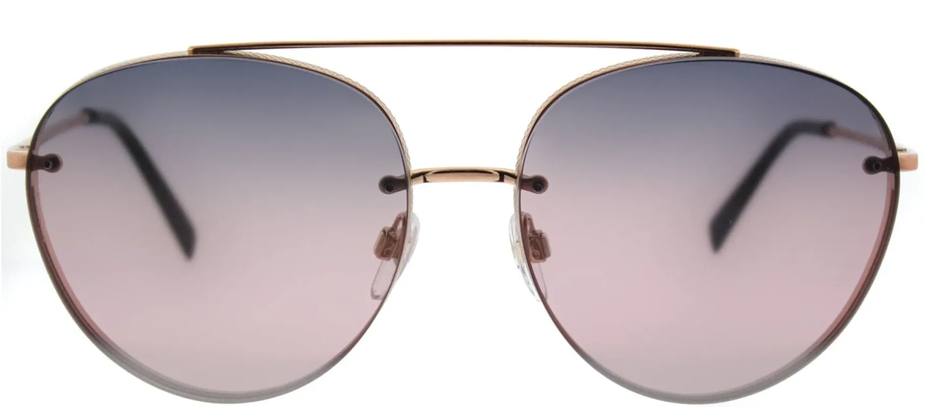 Valentino VA 2009 3004E6 Aviator Metal Gold Sunglasses with Gradient Blue Pink Mirror Lens sold by Gaffos