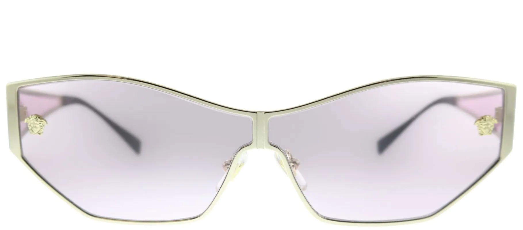 Versace VE 2205 1252/5 Cat-Eye Metal Gold Sunglasses with Light Pink Lens sold by Gaffos