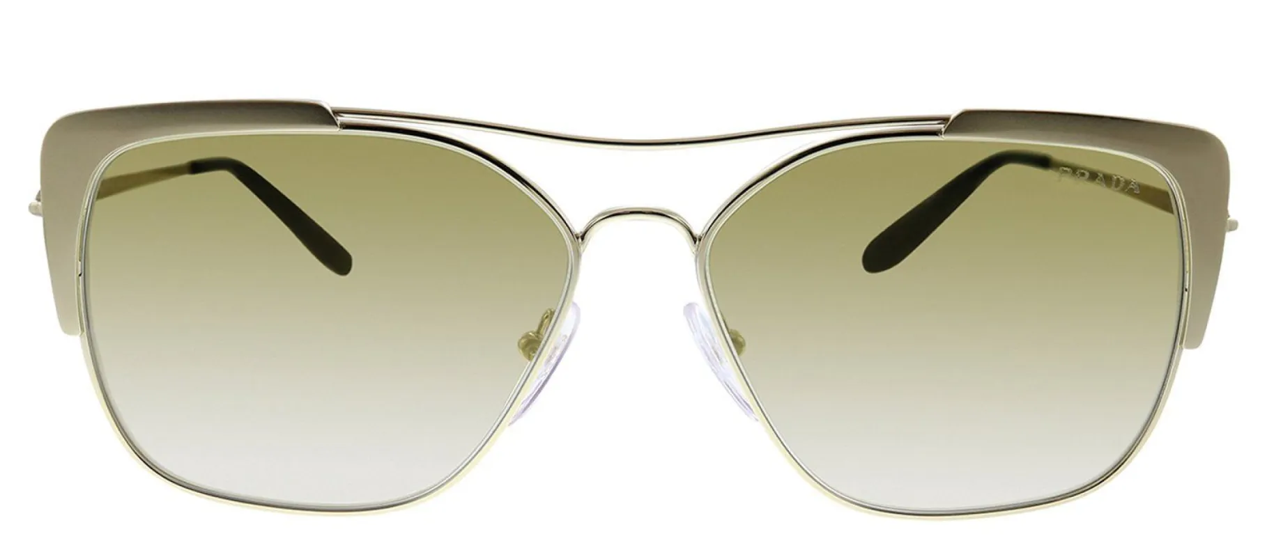 Prada PR 54VS 3302G2 Rectangle Metal Gold Sunglasses with Gold Mirror Lens sold by Gaffos