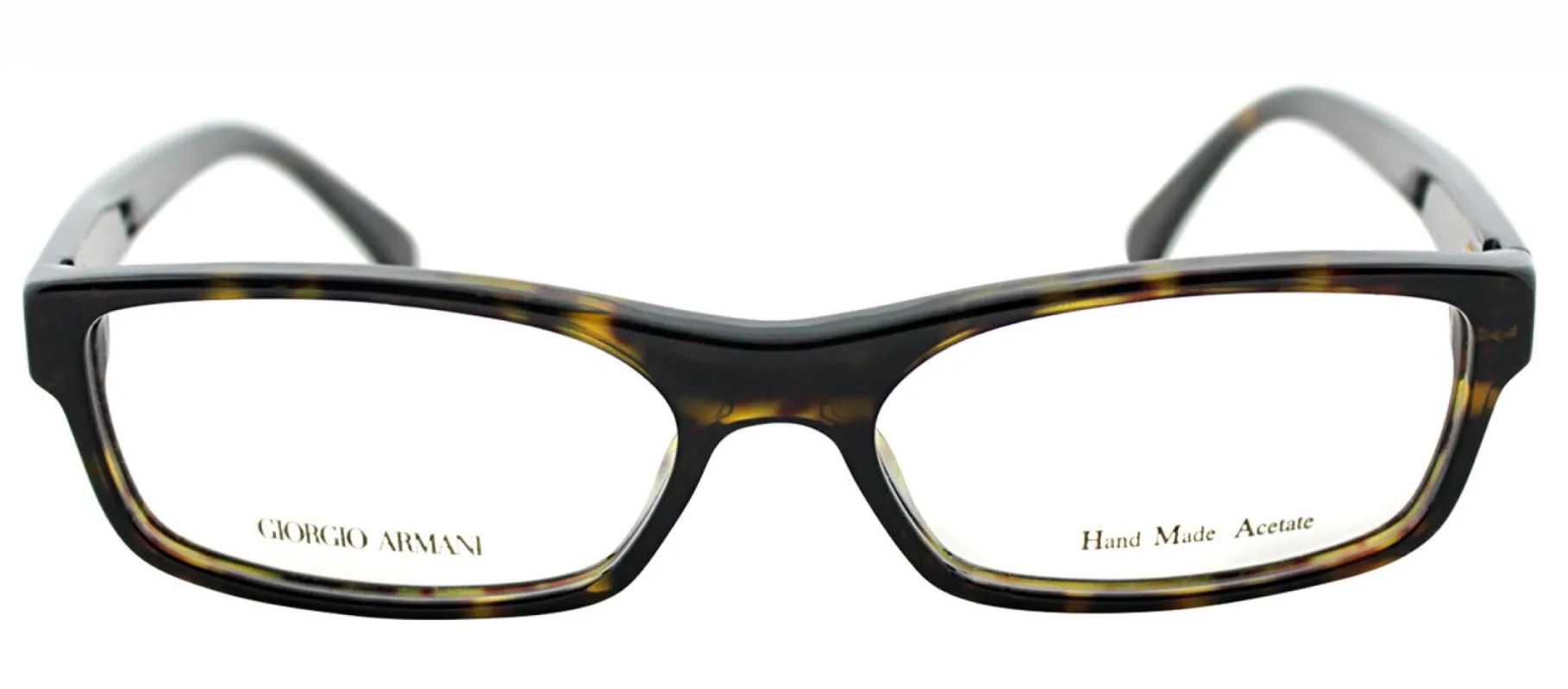 Giorgio Armani GA 866 086 Rectangle Metal Tortoise/ Havana Eyeglasses with Demo Lens made by Gaffos
