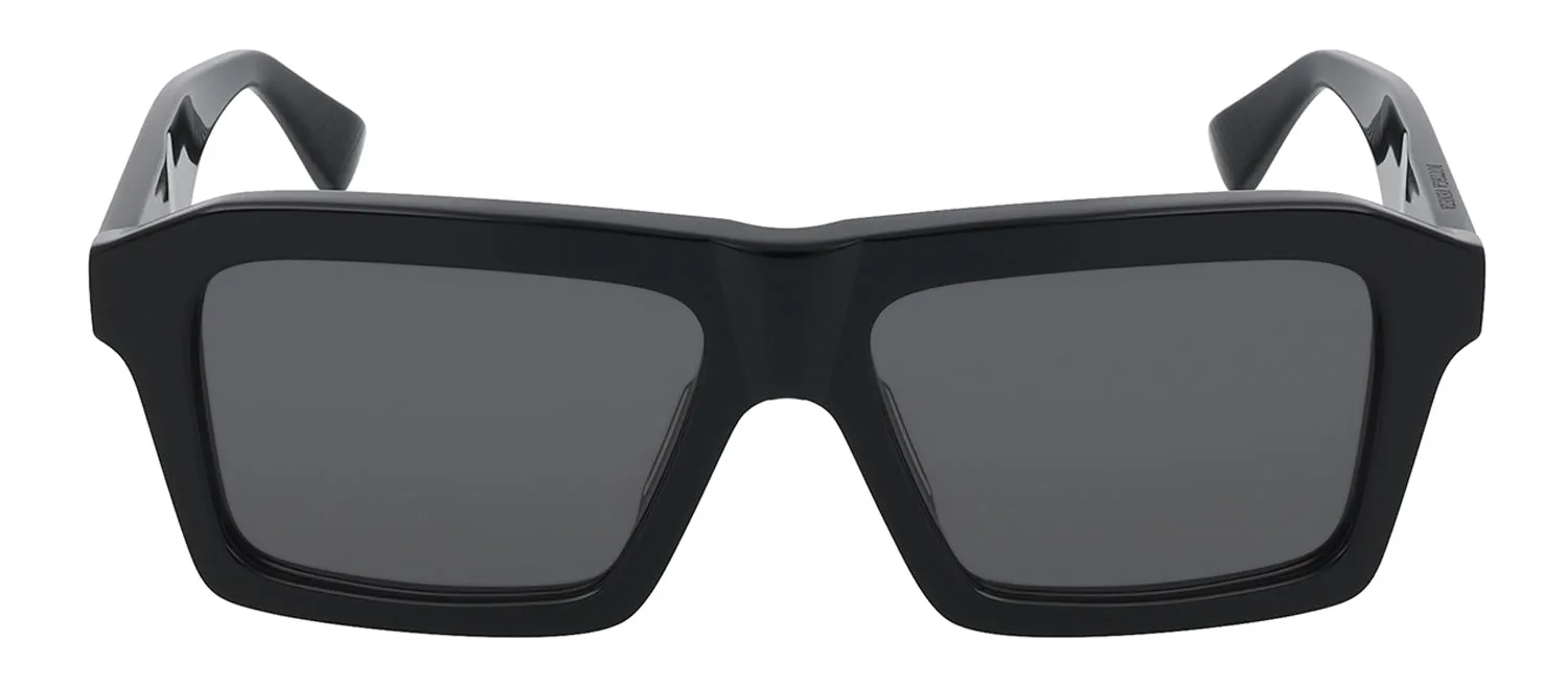 Bottega Veneta NEW CLASSIC BV 1213S 001 Rectangle Plastic Black Sunglasses with Grey Lens sold by Gaffos