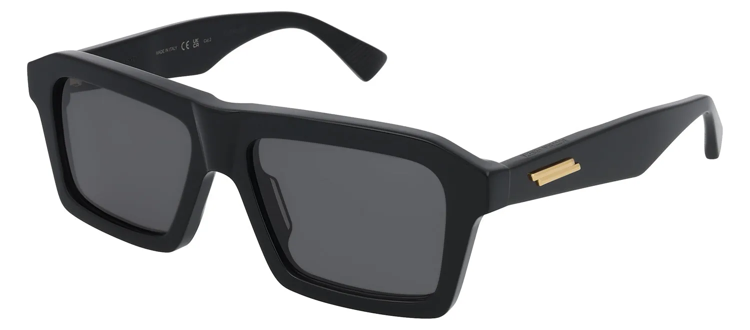 Bottega Veneta NEW CLASSIC BV 1213S 001 Rectangle Plastic Black Sunglasses with Grey Lens sold by Gaffos product image thumbnail 2