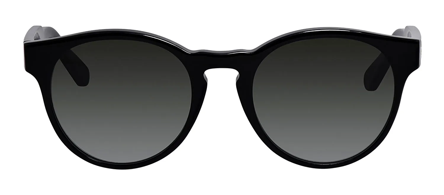 Salvatore Ferragamo SF 1068S 001 Round Plastic Black Sunglasses with Grey Gradient Lens sold by Gaffos