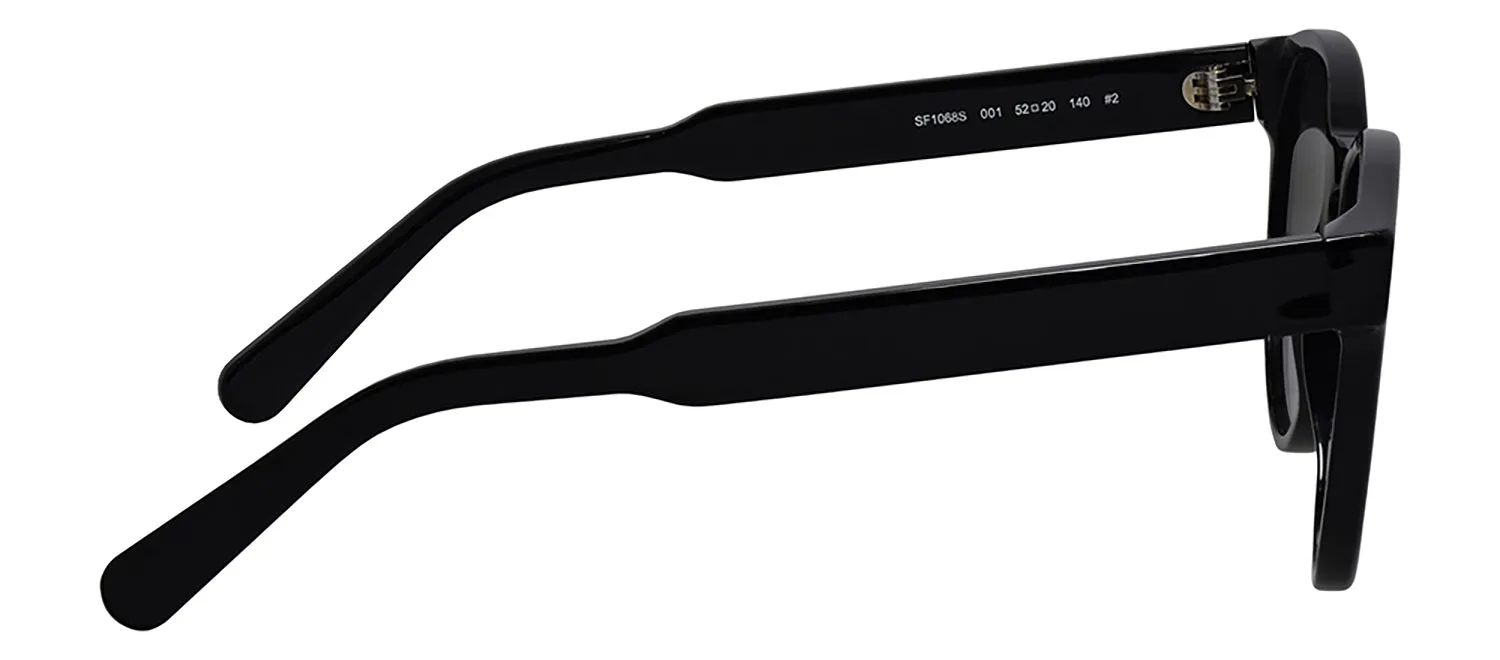 Salvatore Ferragamo SF 1068S 001 Round Plastic Black Sunglasses with Grey Gradient Lens sold by Gaffos product image thumbnail 3