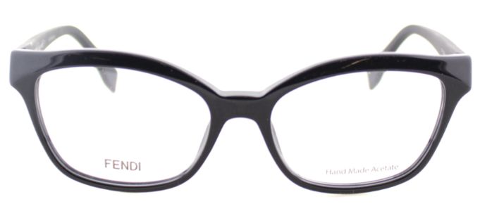 Fendi FF 0046 64H Cat-Eye Plastic Black Eyeglasses with Demo Lens sold by Gaffos