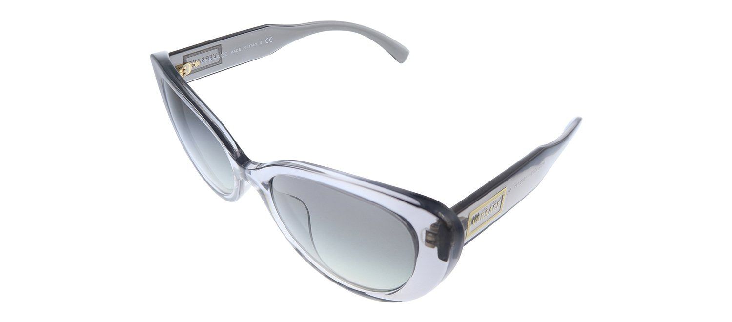 Versace VE 4378F 593/11 Cat-Eye Plastic Transparent Sunglasses with Grey Gradient Lens sold by Gaffos product image thumbnail 2