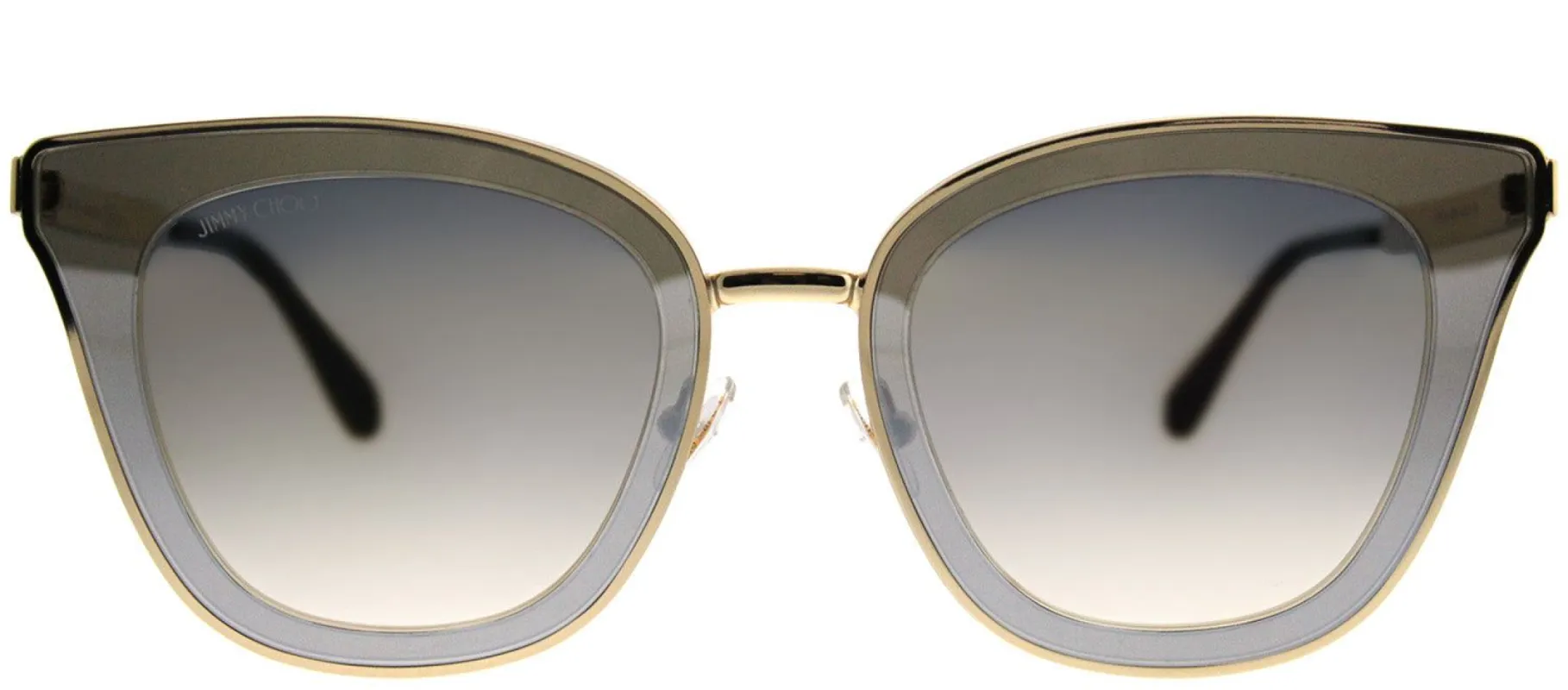 Jimmy Choo JC Lory 2M2 Cat-Eye Metal Gold Sunglasses with Gold Mirror Gradient Lens sold by Gaffos
