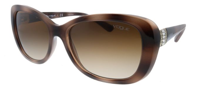Vogue Eyewear VO 2943SB 270713 Butterfly Plastic Havana Sunglasses with Brown Gradient Lens sold by Gaffos
