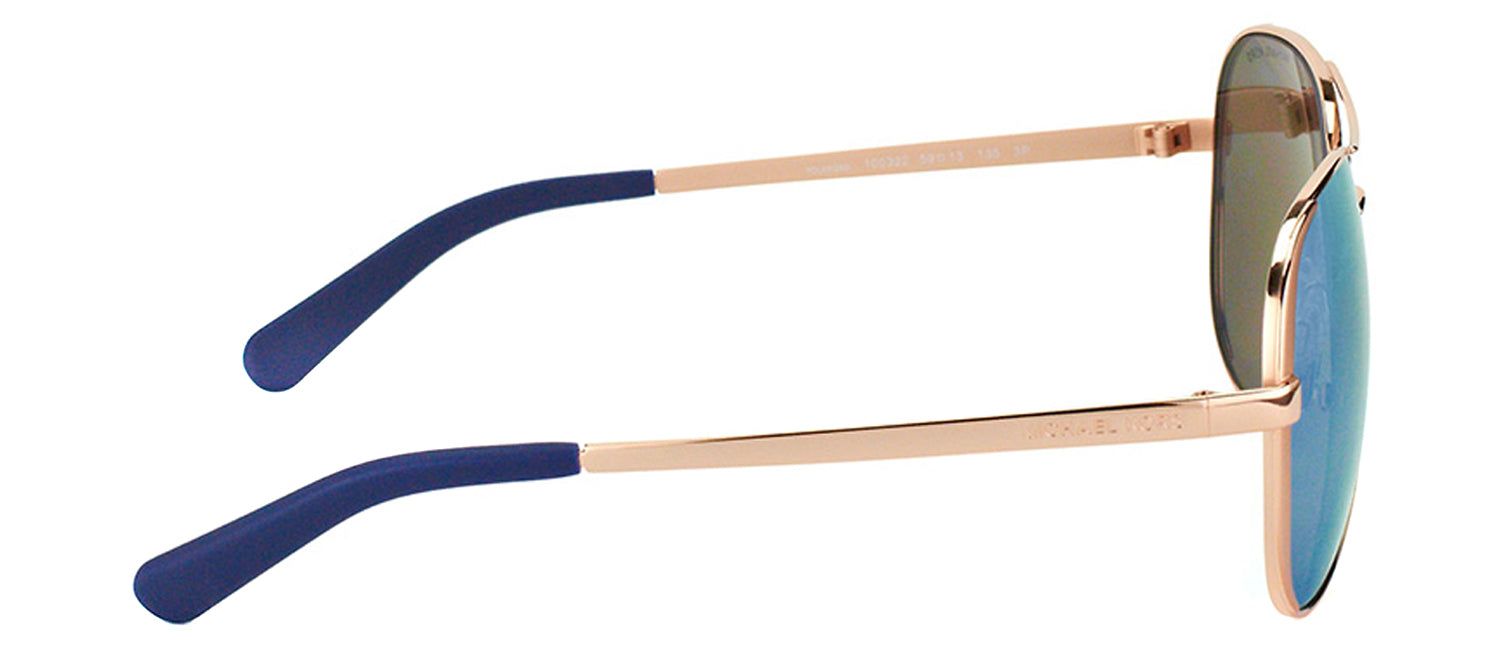 Michael Kors Chelsea MK 5004 100322 Aviator Metal Gold Sunglasses with Purple Mirrored Polarized Lens sold by Gaffos product image thumbnail 3