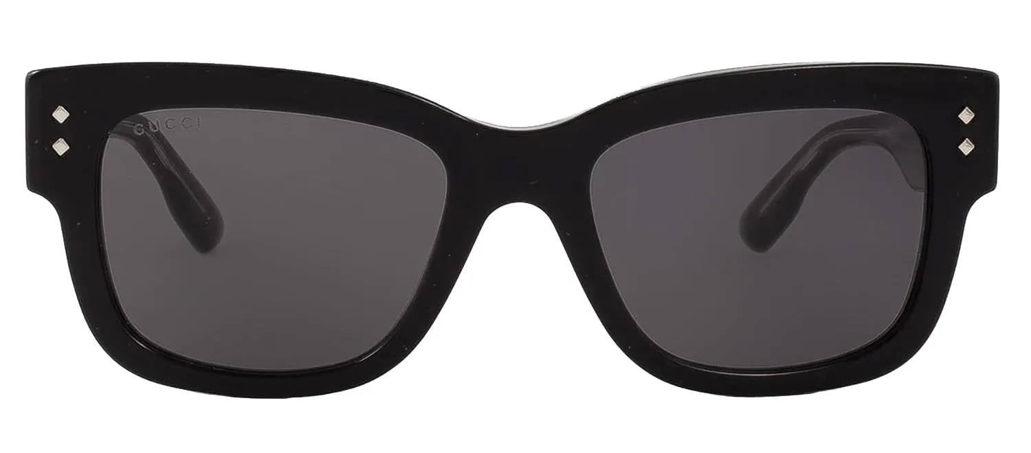 Gucci GUCCI LOGO GG 1217S 001 Square Plastic Black Sunglasses with Grey Lens sold by Gaffos