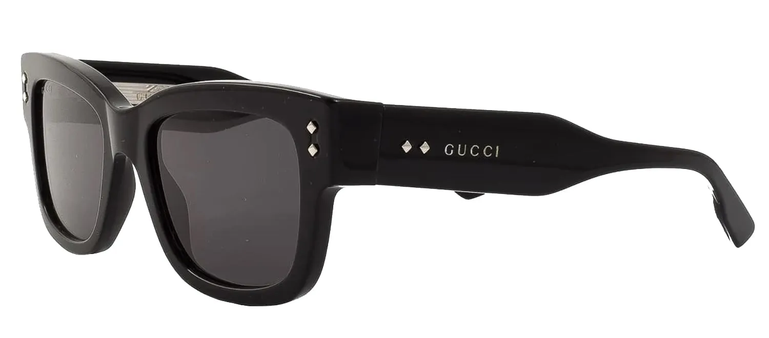 Gucci GUCCI LOGO GG 1217S 001 Square Plastic Black Sunglasses with Grey Lens sold by Gaffos product image thumbnail 2