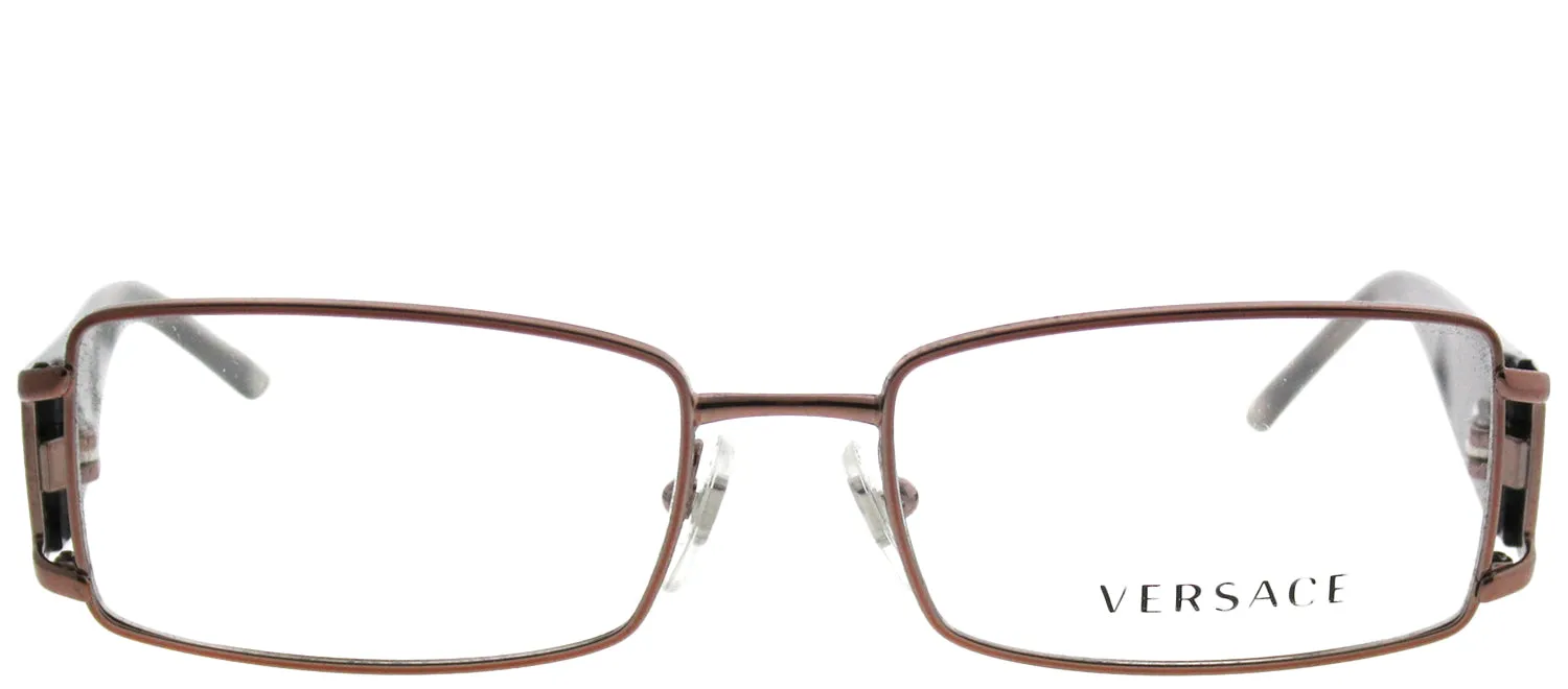 Versace VE 1163B 1013 Rectangle Metal Brown Eyeglasses with Demo Lens sold by Gaffos
