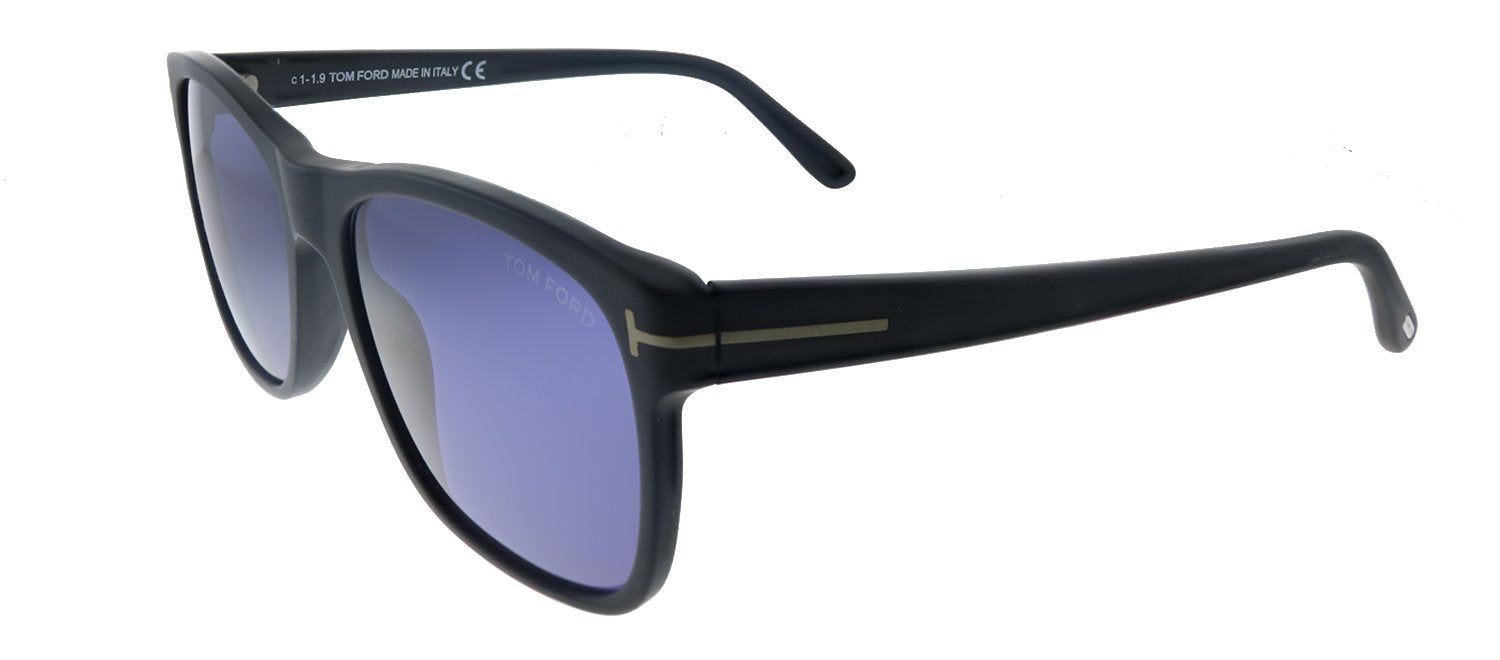 Tom Ford Giulio TF 698 02V Rectangle Plastic Matte Black Sunglasses with Blue Lens sold by Gaffos product image thumbnail 2