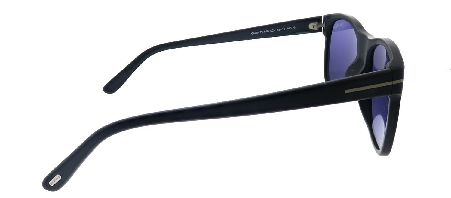 Tom Ford Giulio TF 698 02V Rectangle Plastic Matte Black Sunglasses with Blue Lens sold by Gaffos product image thumbnail 3