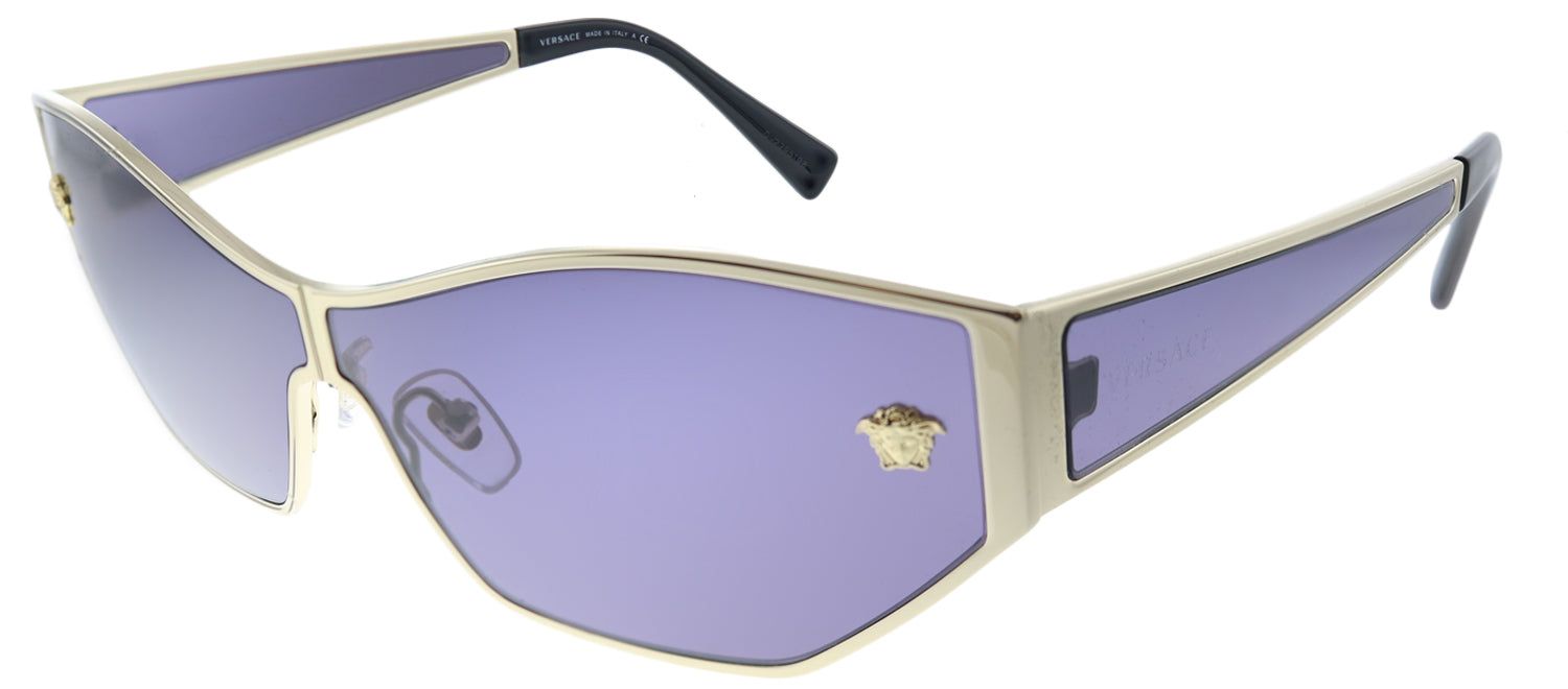 Versace VE 2205 1252/1A Cat-Eye Metal Gold Sunglasses with Violet Lens sold by Gaffos product image thumbnail 2