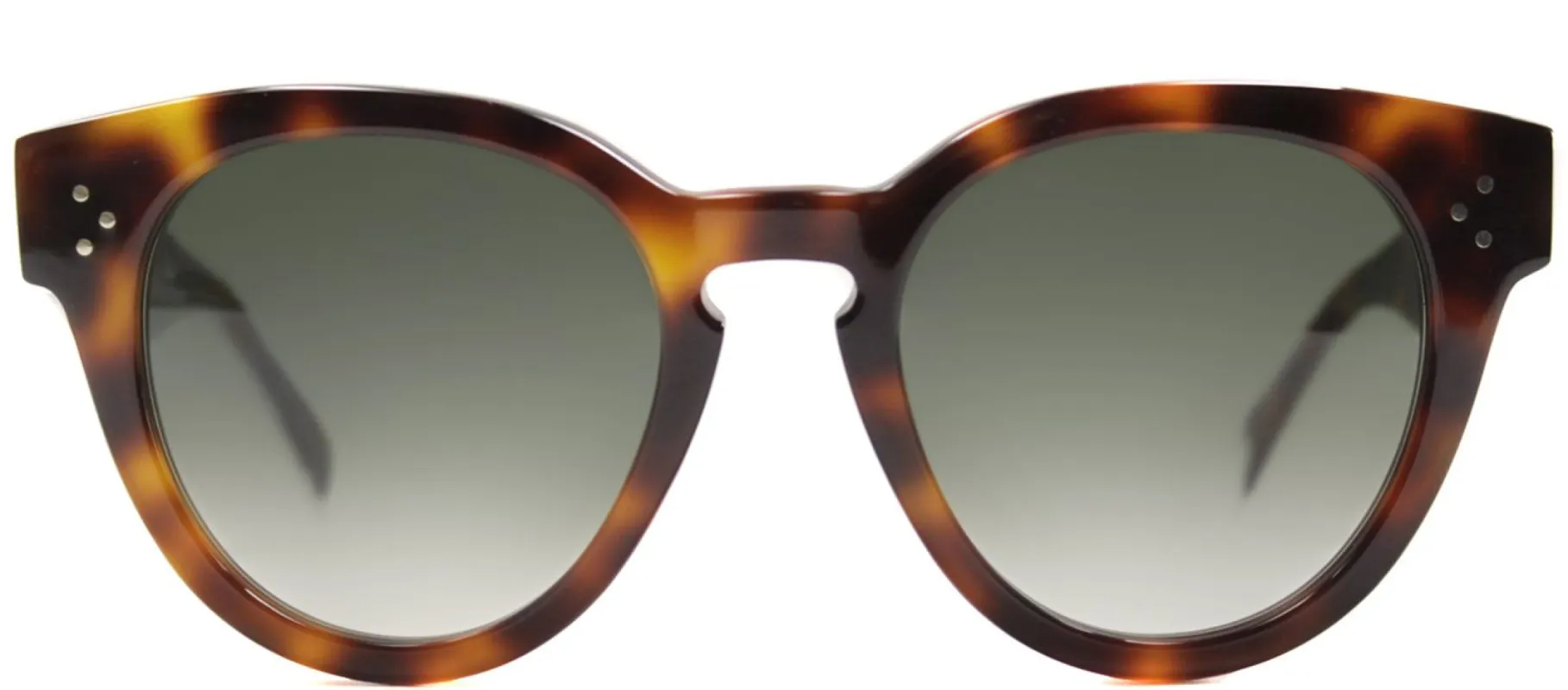 Celine CL 41049 05L Round Plastic Tortoise/ Havana Sunglasses with Grey Gradient Lens sold by Gaffos