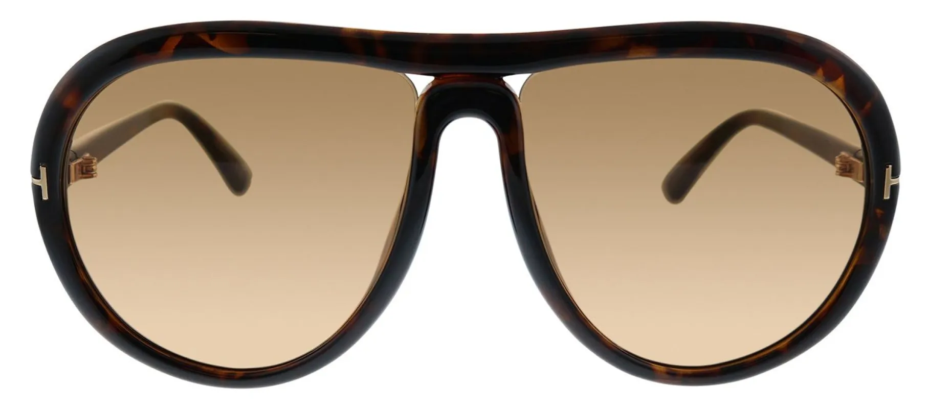 Tom Ford FT 0768 52E Pilot Plastic Havana Sunglasses with Orange Lens sold by Gaffos